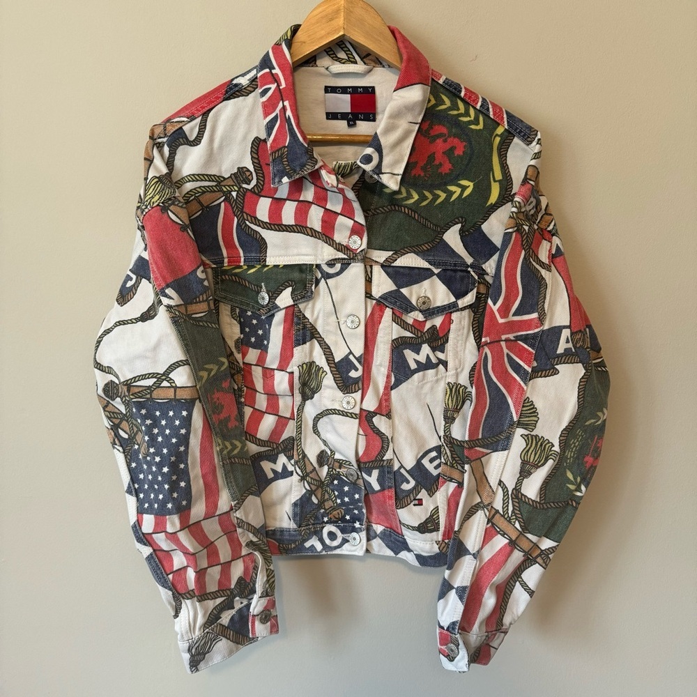 Tommy Hilfiger Multi-Color Flag Print Women’s Jacket